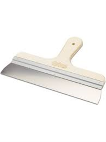 DUYAR EĞRİ SAPLI ISPATULA -AHŞAP SAP 25 CM 